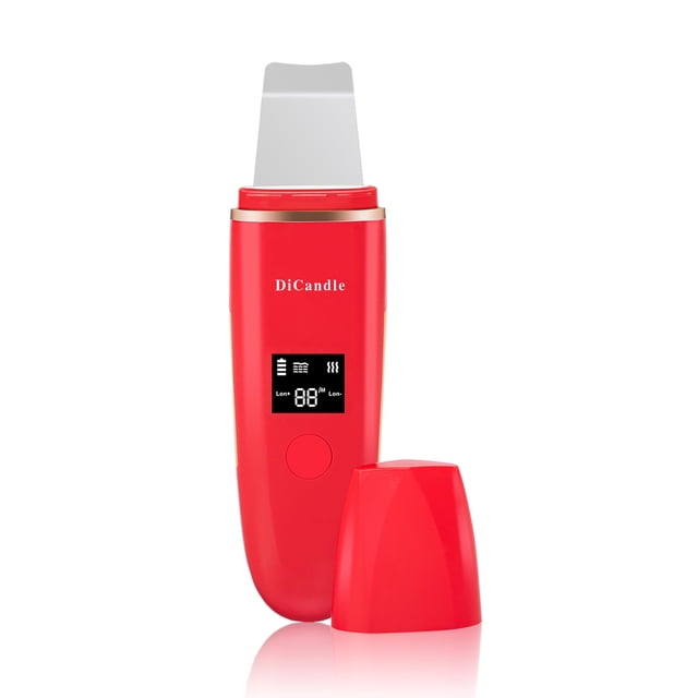 Depurador de piel Depurador facial Limpiador removedor de espinillas Espátula para la piel Raspador de piel (rojo camelia)