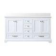 thumbnail image 3 of Dukes 60 in. W x 22 in. D White Double Bath Vanity and White Quartz Top, 3 of 10