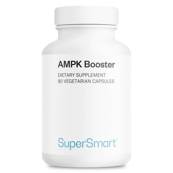 SuperSmart AMPK Booster (High Strength) - with Gynostemma Pentaphyllum, Berberine, Fisetin - AMPK Metabolic Activator | Non-GMO & Gluten Free - 90 Vegetarian Capsules