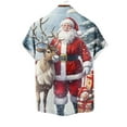 thumbnail image 4 of Blusa y camisa de manga corta con cuello vuelto para hombre, blusa informal de moda con cuello vuelto, blusa estampada de manga corta con botones, blusa de poliéster para hombre, 4 of 4