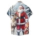 thumbnail image 4 of Blusa y camisa de manga corta con cuello vuelto para hombre, blusa informal de moda con cuello vuelto, blusa estampada de manga corta con botones, blusa de poliéster para hombre, 4 of 4