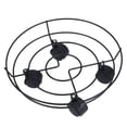 thumbnail image 3 of Support de Plante en Fer sur Roulettes, Support de Plante Robuste avec Roues, Support de Pot de Fleurs avec Roulettes Pivotantes pour Extérieur Intérieur 30cm, 3 of 10