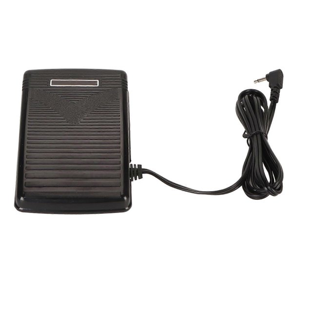 Sewing Machine Pedal with Power Cord DC15V Variable Speed Foot Control with Skid Resistance Bottom for 80HP 60HR JD2012