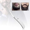 thumbnail image 3 of 1 peine para barba de acero inoxidable, peine plegable antiestático para hombres, quita la barba, cuida la barba, regalo perfecto para hombres., 3 of 5