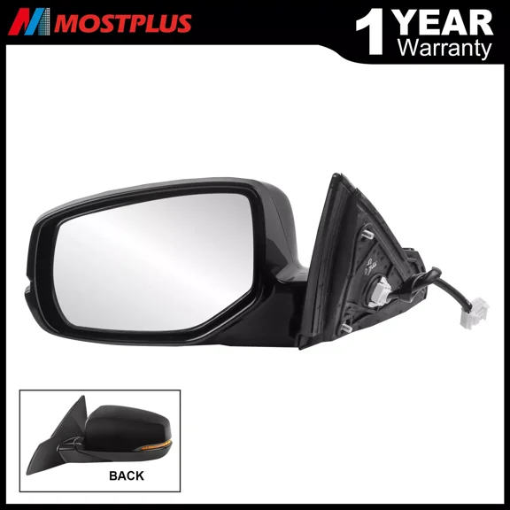 MOSTPLUS Power Heated Mirror for 2014-2017 Honda Accord Sedan with Turn Signal Driver Side