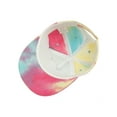 thumbnail image 6 of Seyurigaoka Children Hip-Hop Hats Kids Boys Girls Solid Color/Tie-Dye Baseball Caps Toddler Outdoor Flat Brim Trend Hats, 6 of 9