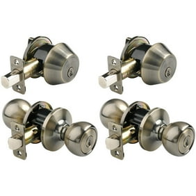 Nightlock Security Lock Door Barricade Bright Brass Finish