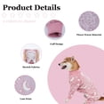thumbnail image 2 of Harikaji Dog Warm Jumpsuit, Winter flannel Dog Pajamas, Dog Cold Weather Coat Outfits, Anti-Shedding Bodysuit for Medium Large Dogs Pink 2XL, 2 of 5