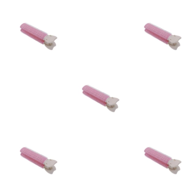 Sonducket Pinza de pelo para mujer, reemplazo portátil, estilo Simple, Manual, peluquería, rizador de mujer, abrazadera de rodillo rosa Type2 NO2