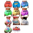 thumbnail image 3 of Aunavey Women's Funny Active Shorts Fitness Sports Yoga Booty Shorts for Running Gym Workout, 3 of 4