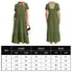 thumbnail image 2 of Vestido Plisado De Mujer Vestido plisado de mujer con cuello redondo Vestido de playa grande con bolsillos (Verde S) Cgtredaw para Mujer Verde T M, 2 of 6