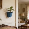thumbnail image 3 of Hanging Wall Planter, Plastic Hanging Planter, 7 in Base, Hydroponic Planter, Living Room Greenery, Blue Wall Decor, 1 Pc, 3 of 7