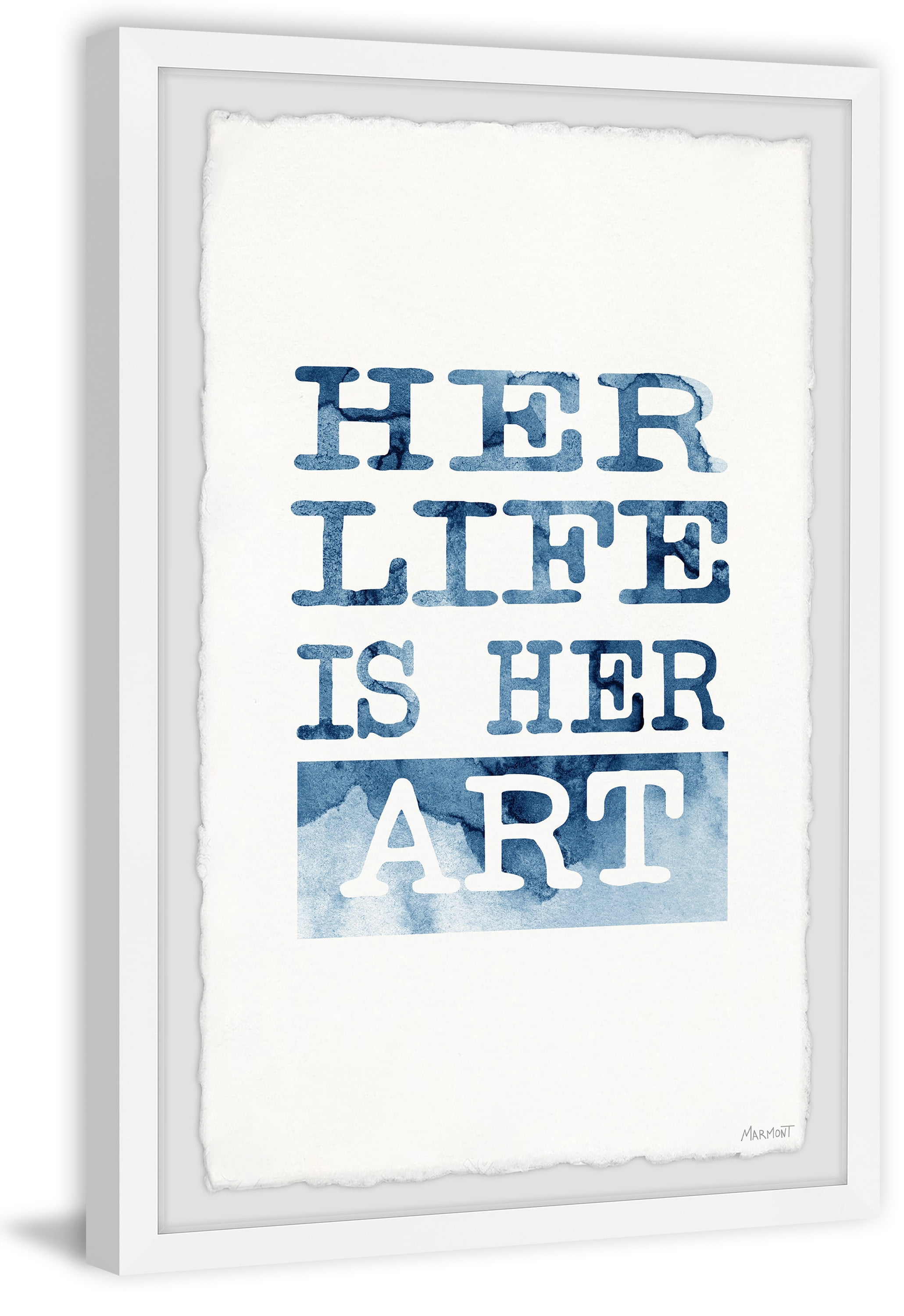 Marmont Hill Her Life Is Her Art Framed Wall Art
