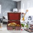 thumbnail image 3 of SHISUYAN Large Capacity Jewelry Box Vintage Decorative Box Jewelry Storing Organizer with Lock, 3 of 9