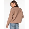 thumbnail image 5 of Celebrity Pink Women's and Women's Plus Boxy Barn Jacket, Sizes XS-4X, 5 of 8