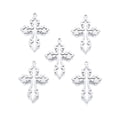 thumbnail image 3 of 201 Stainless Steel Pendant Hollow Charms Stainless Steel color 33x23x1.5mm Hole: 1.4mm, 3 of 3