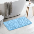 thumbnail image 6 of Unique Bargains 2 Pcs Bath Mat Quick Dry Bath Mats Light Blue 16" x 24"/20" x 32", 6 of 6