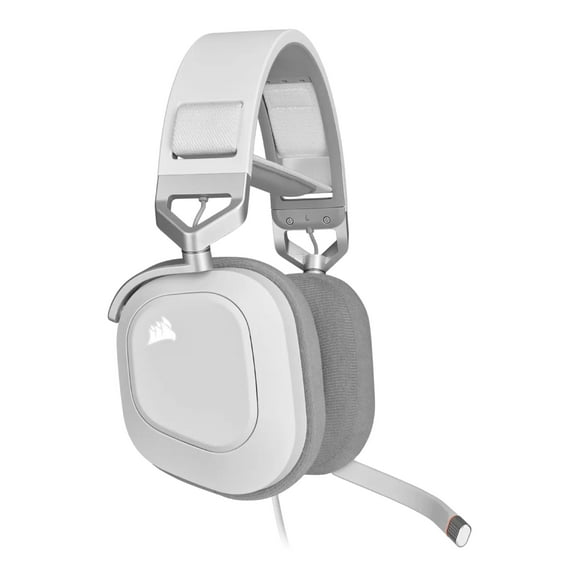 Diadema Corsair HS80 Blanco USB Alámbrica RGB CA-9011238-NA
