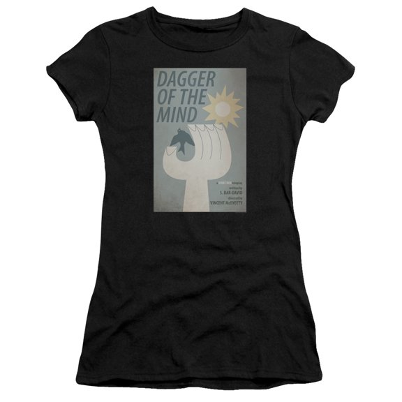 Star Trek Tos Episode 9 Junior Women's Sheer T-Shirt Black