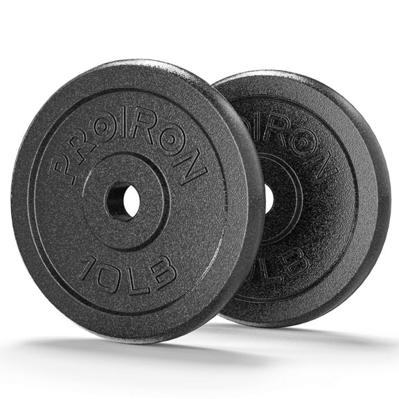 PROIRON Cast Iron Standard Plate 10Lb, Pair