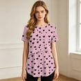 thumbnail image 6 of BRGZLK Pregnancy Nursing Tops for Women Trendy Floral Print Round Neck Short Sleeve Breastfeeding Shirts 2026 Summer Comfortable Maternity Clothes Pink XXL, 6 of 8