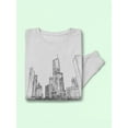 thumbnail image 3 of Chicaco Cityscape Sweatshirt Men -Image by Shutterstock, Male 5X-Large, 3 of 4