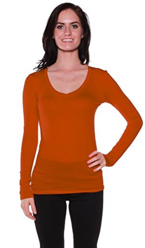 active basic v neck women's tee