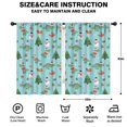 thumbnail image 2 of Blackout Kids Curtains,Blue Christmas Dinosaurs Snowmen Pattern Childrens Insulated Curtains Set Of 2,Bedroom Essentials,Toddler Room Decor 42"x63", 2 of 5