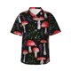 thumbnail image 1 of Balery Red Mushrooms Camisas hawaianas de manga corta para hombre, camisas playeras de corte holgado, camisas de vacaciones con botones,Large, 1 of 7