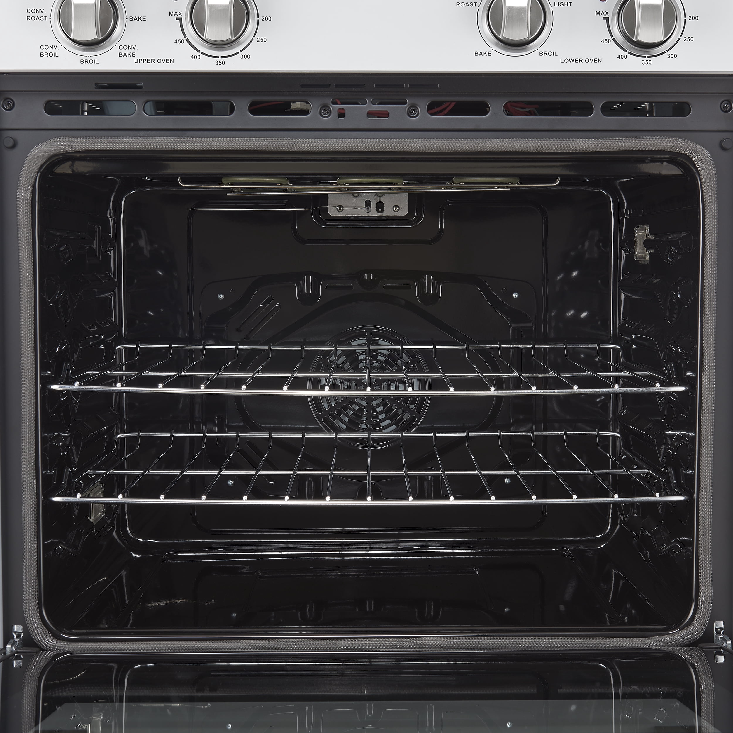Forno Vomero 30-Inch Double Wall Oven, White, 10 cu.ft Total Capacity, 7100W Convection, Mechanical Controls, Manuel Steam Clean