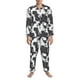 thumbnail image 3 of Fotbe Black And White Sheeps Pijama de Hombre con Estampado de Manga Larga, Conjunto de 2 Piezas, Ropa de Dormir Suave y Cómoda con Bolsillos-Medium, 3 of 7