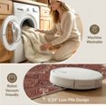 thumbnail image 5 of ODIKA 8'x10' Washable Area Rug Non-Shedding, Easy Care, Muted Terracotta Ivory Boho Oriental Decorative Throw Design for King Size Bedroom Under Bed, Master Suite, 5 of 7