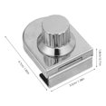thumbnail image 2 of OHOIOLLA 2Ud Cerradura De Gabinete Para Vidrio Plata Sin Necesidad De Taladro Para Exhibidores En Mall, 2 of 6