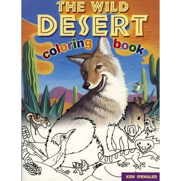 The Wild Desert Coloring Book (Paperback)