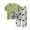 Green, variant on Tiijoy Little Boy's Cartoon Pajama Set Short Sleeve Top and Pants Sleepwear, Sizes 5-6