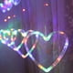 thumbnail image 1 of onlyliua para El Hogar Cortina de Luces Led con Forma de Corazón, Cadena de Luces Decorativas, Lámpara Led, Lámpara de Cortina, 1 of 2