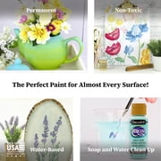 DecoArt Americana Acrylic Paint Set, Pastel Colors, 9 Count (2 fl oz) – Multi Surface Craft Paint for Paper, Wood, Canvas & DIY Projects