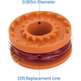 thumbnail image 2 of NOGIS 18 Pack WA0010 Trimmer String Compatible with Weed Eater, 0.065" Autofeed Replacement Spool Trimmer Line for Weed Eater (15 Line Spools + 3 Cap), 2 of 7