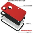 thumbnail image 4 of For Apple iPhone XR 10 Shockproof Protective Rugged Defender Case With FREE Screen Protector Red, 4 of 5
