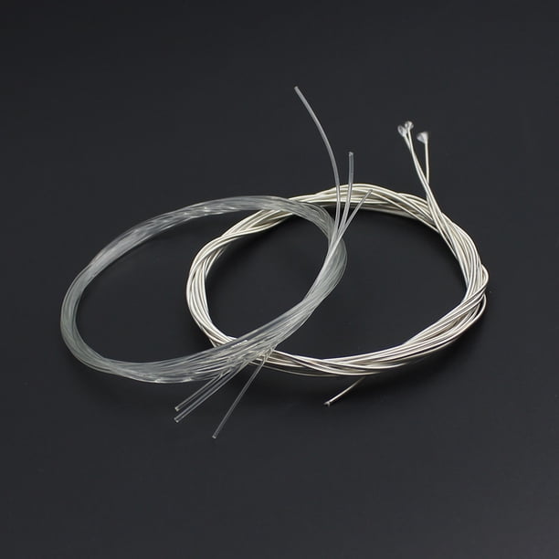 Lot De 5 Sets De 6 Cordes Nylon Pour Guitare Classique – 3 Transparentes + 3 Enroulées Alliage – Son Chaud Et Équilibré – Idéal Débutants & Pros