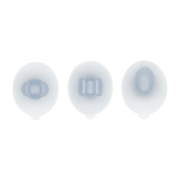 OXO 3-Piece Bath Silicon Suction Hook Set, Clear