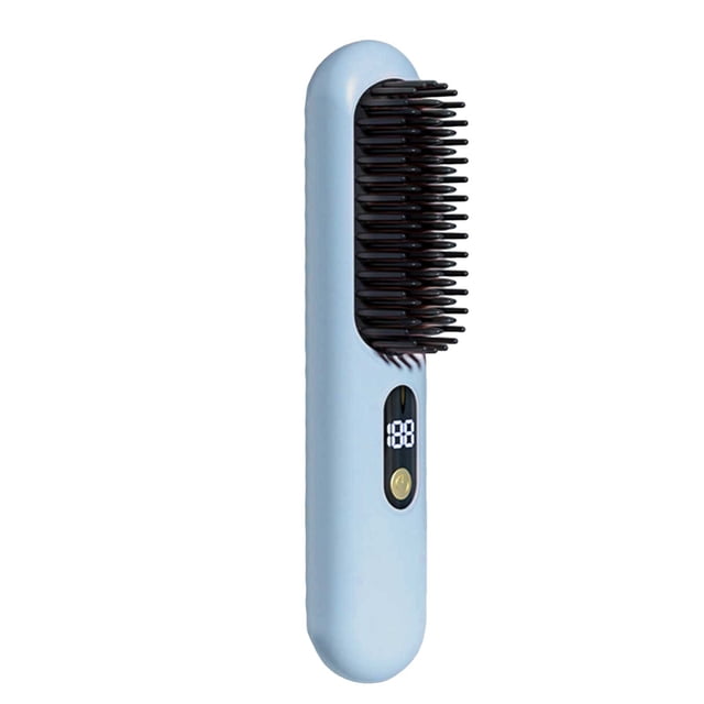 Styling Brush For Short Hair Straightening Brush With 3 Ceramic Quick Precise Styling Long Lasting Volume Portable Design