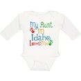 thumbnail image 3 of Inktastic My Aunt in Idaho Loves Me Boys or Girls Long Sleeve Baby Bodysuit, 3 of 5