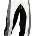 thumbnail image 3 of GERsome Men's Sweatpants Loose Fit Drawstring Waist Wide Leg Color Block Athletic Pants with Pockets, 3 of 5