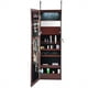 thumbnail image 2 of Costway Armario de Joyas Montado Pared Espejo Joyero Colgado Puerta con Luces LED Café, 2 of 10