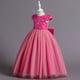 thumbnail image 5 of Vestido Para Niñas, Ropa Para Niñas, Vestido Para Niños, Vestido De Princesa Sin Mangas, Vestido De Malla Con Lentejuelas De Mariposa, Vestido Con Mechones, Rosa Intenso Odeerbi LM103-5830, 5 of 5