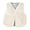 White, variant on GiLiling Kids Girls Faux-Fur Vest Winter Padded Open Front Sherpa Sleeveless Outwear Toddler Thick Fuzzy Warm Fleece Jackets (Yellow, 12-18 Months)