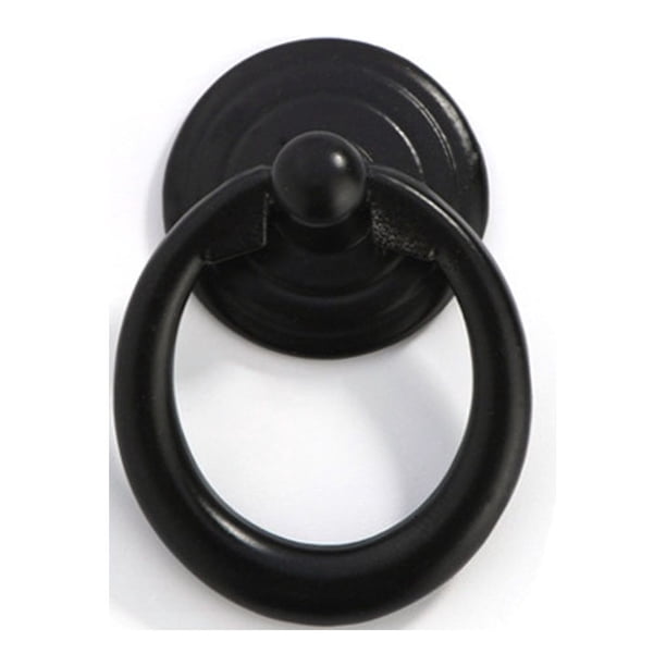 Eigraketly Tirador de armario, perilla decorativa de aleación de Zinc para muebles de puerta, armario de tocador doméstico de Color sólido, Herramientas y ferretería Negro 16g