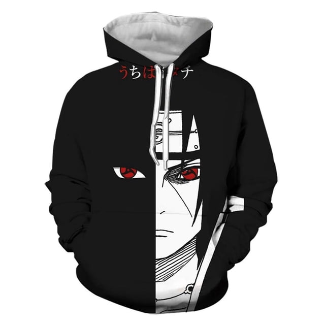 Sudadera con capucha Akatsuki para niños y niñas, con estampado de anime, informal, con capucha, para otoño e invierno