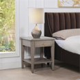 thumbnail image 3 of Jennifer Taylor Home Dauphin Étagère de Rangement Table d'Appoint Gris Cachemire, 3 of 17